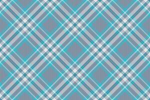 Checkered seamless pattern fabric, style background textile texture. Flooring plaid check tartan in cyan and pastel colors. vector