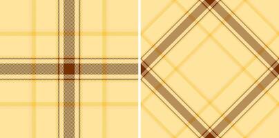 Tartan pattern of texture textile plaid with a seamless background check fabric. Set in stylish colors for fashion design sample ideas. vector