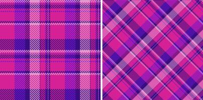 Plaid pattern of fabric background texture with a tartan textile check seamless. Set in kids colors. Best trousers for a professional look. vector
