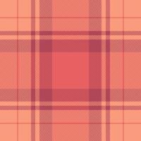 Chequered tartan fabric, pop seamless texture pattern. Various check textile plaid background in red color. vector