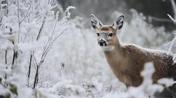 View of an animal during winter photography photo