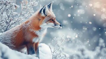 View of an animal during winter photography photo