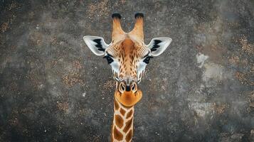 High angle view of an animal giraffe wildlife photos