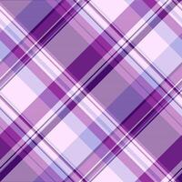 Lined textile texture fabric, tiny pattern seamless plaid. Picture tartan background check in light and purple colors. vector