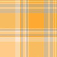 Card pattern fabric , workshop seamless background tartan. Rag check plaid textile texture in orange and amber colors. vector