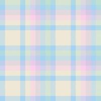 Striped tartan check, scottish plaid seamless textile. Guy background pattern fabric texture in light and cyan colors. vector