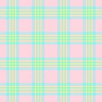 Loft texture pattern plaid, fall fabric background check. Marriage tartan seamless textile in light and green colors. vector