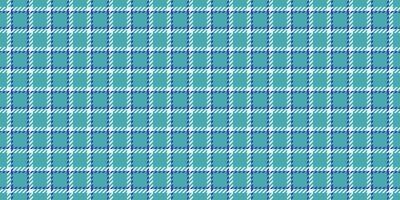 Hippy texture background seamless, newborn fabric pattern textile. Top tartan plaid check in cyan and light colors. vector
