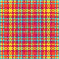 Template plaid background seamless, dress check fabric tartan. Long texture textile pattern in pink and red colors. vector