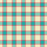 Knot seamless background textile, straight fabric tartan. Silk plaid check texture pattern in light and teal colors. vector