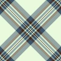 Famous tartan seamless, dogtooth check fabric textile. Flannel texture plaid background pattern in light and cyan colors. vector