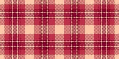 Girly texture tartan , yard background seamless check. Unique pattern fabric plaid textile in red and orange colors. vector