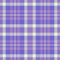 Elegant background plaid check, realistic textile pattern tartan. Tweed texture seamless fabric in indigo and light colors. vector