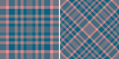 Texture pattern background of check fabric with a tartan plaid seamless textile. Set in sunset colors. Stylish picture ideas for fashion inspiration. vector