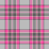 December texture seamless background, costume pattern check. 30s textile fabric tartan plaid in pink and grey colors. vector