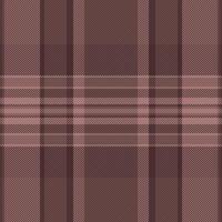 Postcard seamless plaid background, french texture tartan pattern. Checker textile check fabric in pastel and red colors. vector