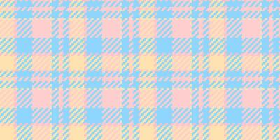 70s pattern texture, marketing seamless tartan check. Collection textile fabric background plaid in cyan and light colors. vector