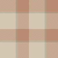 Purity background plaid fabric, feminine tartan textile. Deco seamless check pattern texture in light and orange colors. vector