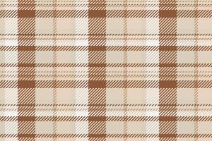 Sketch tartan check, tattersall plaid pattern textile. 40s seamless texture background fabric in light and orange colors. vector