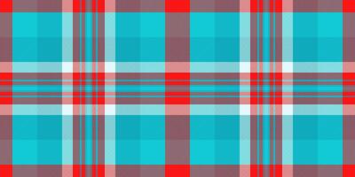 Man plaid check, bedding texture pattern textile. Hippy background fabric tartan seamless in cyan and bright colors. vector