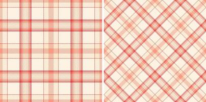 Textile tartan plaid of fabric background with a seamless pattern check texture. Set in novelty colors. Eco friendly packaging ideas for products. vector