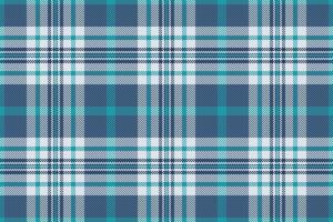 Upscale pattern texture plaid, countryside check tartan . Throw seamless textile background fabric in blue and white colors. vector