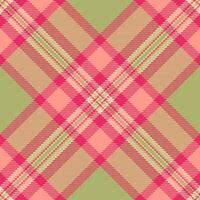 Painting background plaid fabric, mexican textile tartan . Postcard check seamless pattern texture in red and lime colors. vector