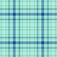 Retail fabric plaid seamless, paint textile texture tartan. Picnic pattern check background in light and teal colors. vector
