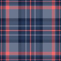 Small plaid textile check, full texture seamless tartan. Kid fabric background pattern in pastel and blue colors. vector