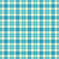 Bandanna texture pattern, livingroom background tartan textile. Machinery fabric seamless plaid check in cyan and light colors. vector