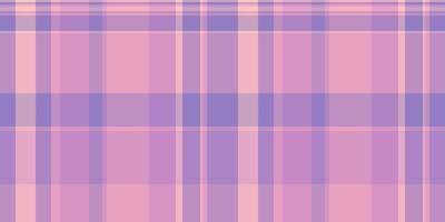 Girly pattern check seamless, shabby fabric texture textile. Lumberjack background tartan plaid in pastel and pink colors. vector