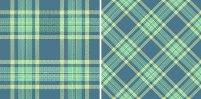 Check pattern tartan of plaid seamless background with a textile fabric texture . Set in nature colors. Style inspiration for women. vector