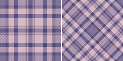 Texture textile of pattern background tartan with a plaid seamless check fabric. Set in dark colors for creative uses of ornamental silk tape. vector