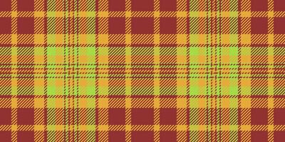 Infinity fabric background pattern, multicolored textile seamless. Serene plaid texture check tartan in red and amber colors. vector