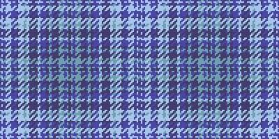 Heritage textile plaid pattern, variation seamless texture. Birthday tartan background check fabric in indigo and light colors. vector