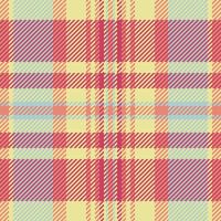 Textile plaid background of fabric check with a pattern tartan texture seamless. vector
