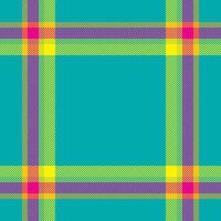 Plaid check pattern. Seamless fabric texture. Tartan textile print. vector