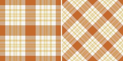 Plaid tartan pattern of texture background with a textile check fabric seamless. Set in coffee colors of tile flooring trends. vector