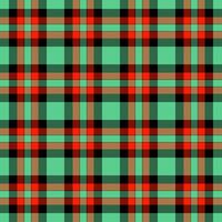 Cover plaid texture check, invitation pattern seamless textile. Performance fabric background tartan in green and red colors. vector