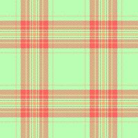 Perfection tartan background texture, picnic blanket fabric seamless. Calm plaid textile check pattern in light and red colors. vector