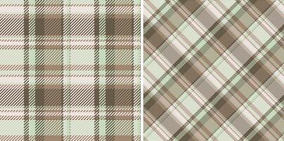 Plaid fabric textile of background texture with a check pattern seamless tartan. Set in pastel colors for Easter fashion ideas, stylish celebration. vector
