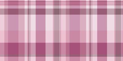 Mesh textile plaid fabric, sewing seamless check background. Grand pattern tartan texture in light and pink colors. vector