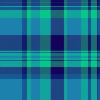 Delicate tartan texture , group check textile pattern. Production background seamless plaid fabric in cyan and teal colors. vector