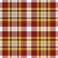 Net pattern texture fabric, delicate background check seamless. Reel plaid tartan textile in red and white colors. vector