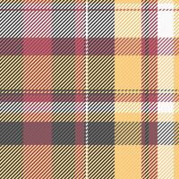 Oriental pattern plaid seamless, slim fabric textile . Rich check tartan texture background in amber and red colors. vector