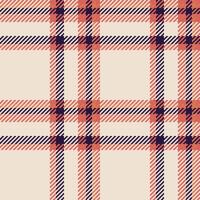 Panjabi textile tartan background, underwear check fabric . Pop seamless texture pattern plaid in light and red colors. vector