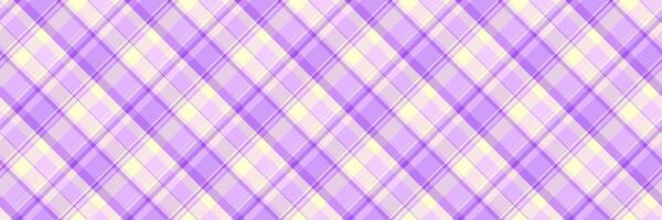 National pattern check background, delicate plaid fabric texture. Goose foot seamless tartan textile in light and violet colors. vector