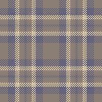 Display texture seamless, tidy plaid textile pattern. Wool fabric background check tartan in pastel and light colors. vector