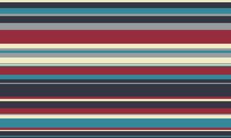 Geometric stripes seamless pattern with horizontal lines in varied colours, creating an abstract background. Ideal for textile design, wallpaper, or graphic prints. vector