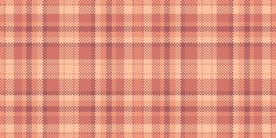 Primary check pattern seamless, diamond textile background . Part texture fabric plaid tartan in red and orange colors. vector
